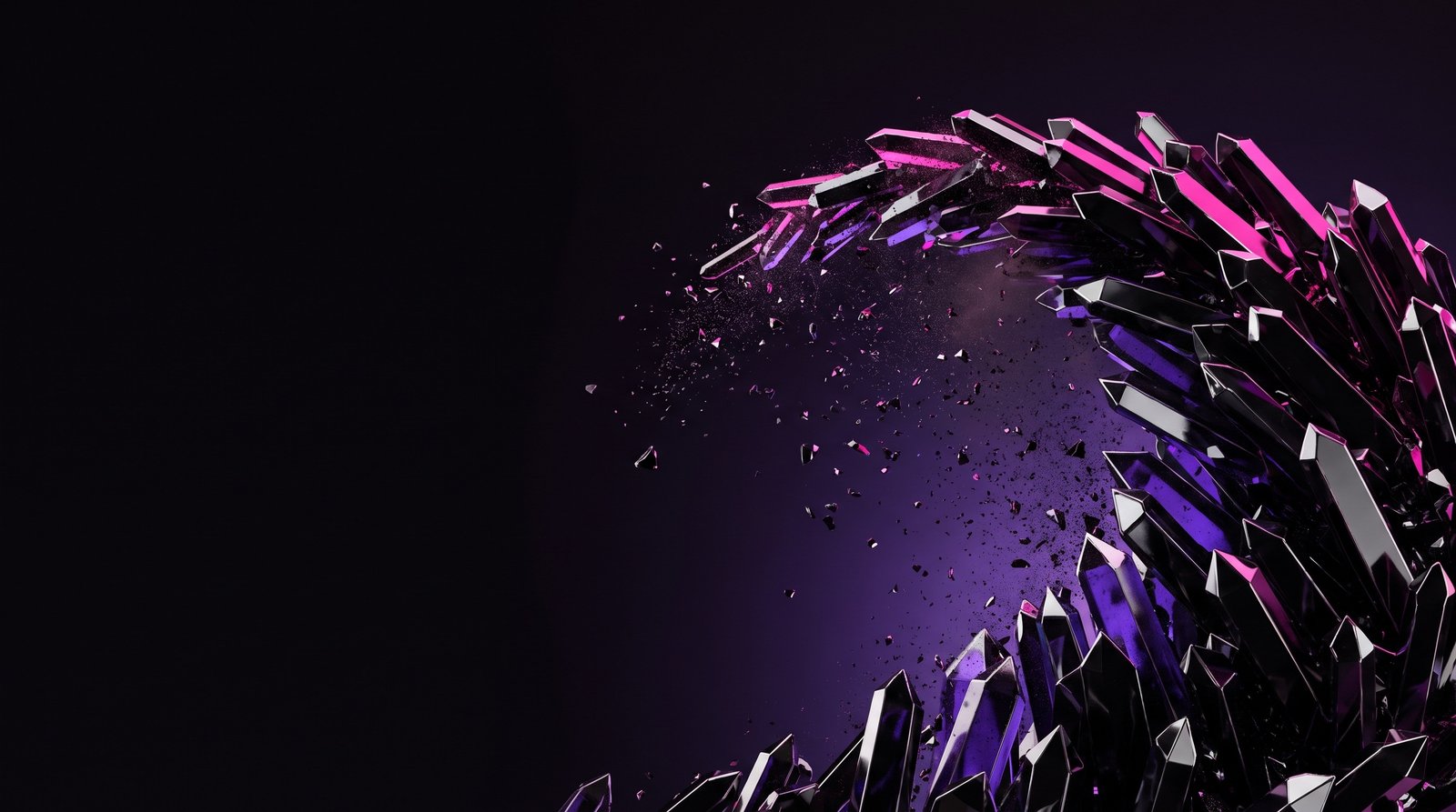 Facetted sphere artwork introducing the .4players ending
